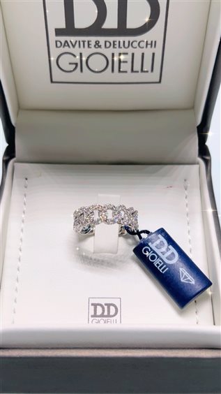 Ring Davite & Delucchi Woman in White Gold Diamante 0.80 Ct AA031793 - AA031793